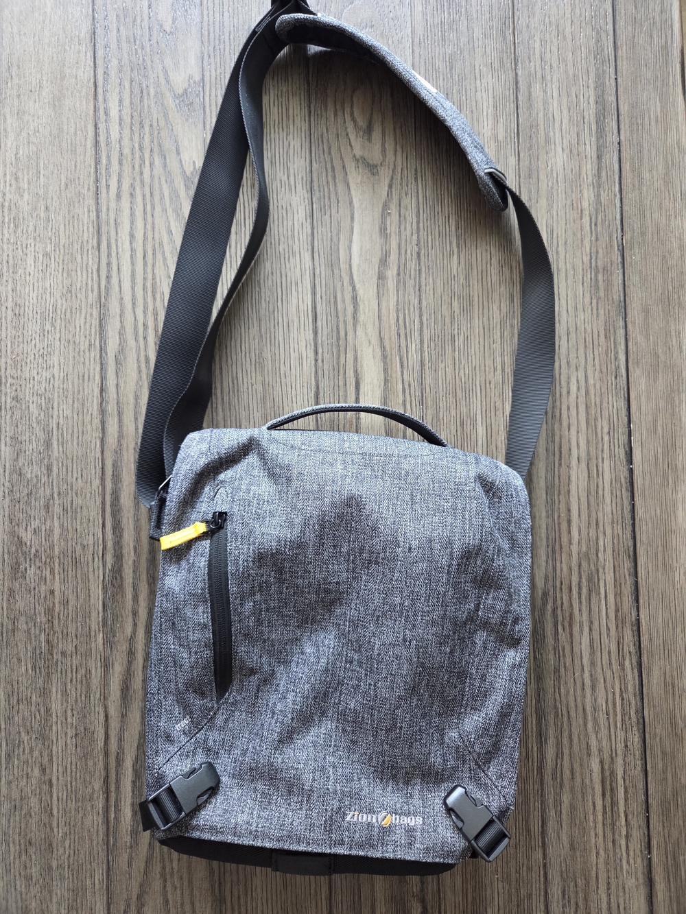 Zion Gray Crossbody Misionary Mesaenger Sling Bag